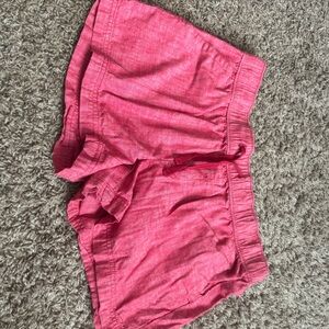 F&F Red High Waist Shorts Relaxed Fit